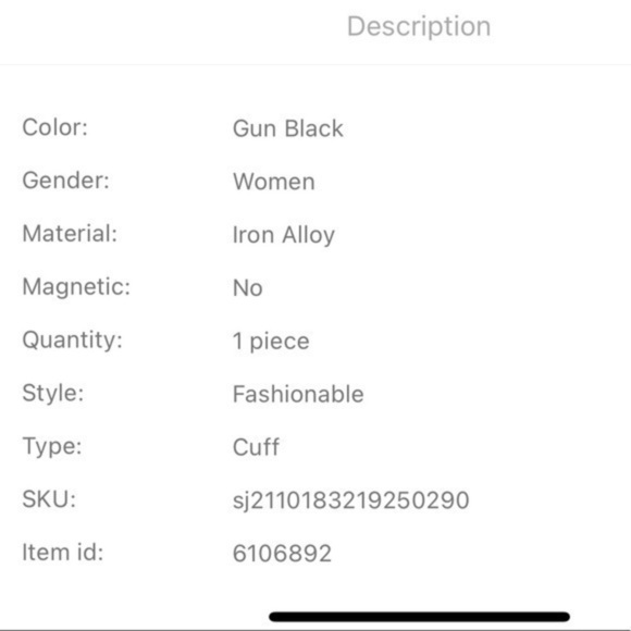 Knot Bangle Bracelet Dark Silver Gun Black Cuff - Picture 5 of 6